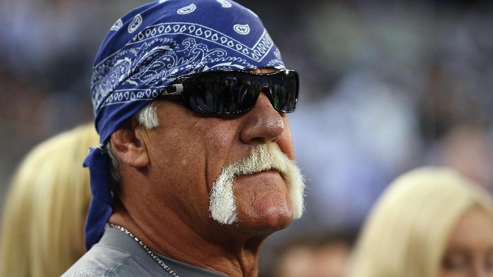 ARLINGTON, TX - SEPTEMBER 08:   Former wrester, Hulk Hogan at AT&T Stadium before a Sunday night game between the New York Giants and the Dallas Cowboys on September 8, 2013 in Arlington, Texas.  (Photo by Ronald Martinez/Getty Images)