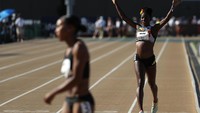 Meski tidak juara, ia menyelesaikan lomba dengan catatan waktu yang tidak terlalu buruk. (Foto: Getty Images)  