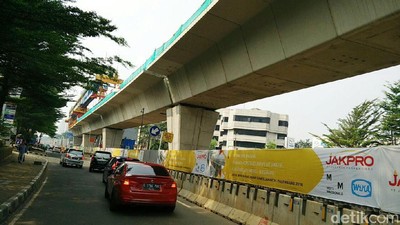 Wujud LRT Jakarta Sudah Mulai Terlihat