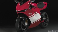 Motor Ducati Desmosedici RR yang merupakan GP replika Desmosedici RR, menjadi motor dengan mesin V4 terbaik. Motor ini hanya diproduksi sebanyak 1500 unit. Foto: Ducati