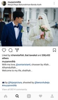Instagram Sonia Istri Muzammil Kebanjiran Follower