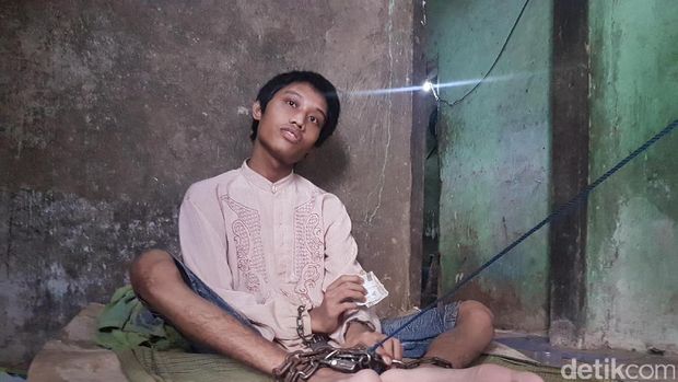 Sering Mengamuk, Seorang Pria di Serang Dipasung Ibunya