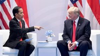 Selain itu, keduanya juga membahas mengenai pemberantasan terorisme dalam pertemuan KTT G20 di Hamburg, Jerman 2017 tersebut. Istimewa/Dok. Setpres.