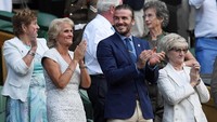 Kemenangan Murray turut disambut gembira Beckham. Dia memang dikenal sebagai salah satu teman Murray. (Foto: REUTERS/Toby Melville)