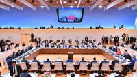 Pertemuan para kepala negara dan pemerintahan tersebut mengambil tema pertumbuhan global dan perdagangan. Laily Rachev/Setpres. 