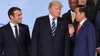 Salah satunya saat Jokowi dan Donald Trump menghadiri KTT G20 di Hamburg, Jerman 2017. Istimewa/Dok. Setpres.