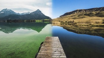 Alps di Austria vs Drakensberg di Afrika Selatan. Foto: Instagram @howfarfromhome