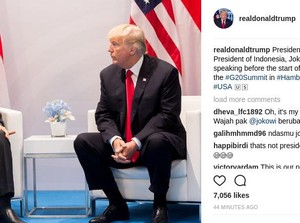 Saat Trump Salah Posting Foto dengan Jokowi di Instagram