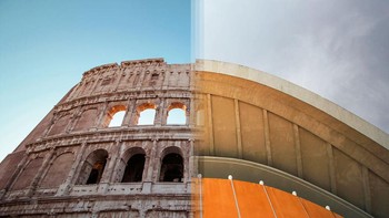 Arsitektur di Italia vs arsitektur di Jerman. Foto: Instagram @howfarfromhome