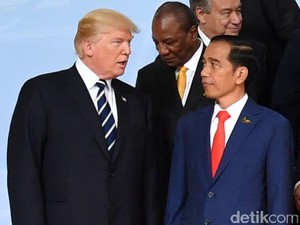 Bersebelahan dengan Trump, Jokowi Foto Bersama Pemimpin Negara G20