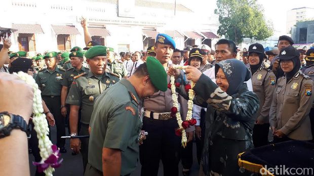 Polisi Surabaya Lepas Danrem Bhaskara Jaya yang akan Pindah Tugas
