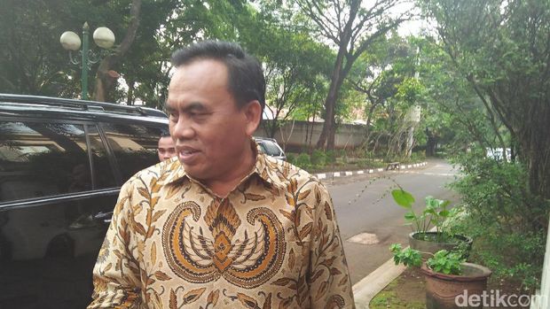  Sekda DKI berkunjung ke rumah Sandiaga Uno, Sabtu (8/7/2017)