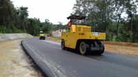 Pekerjaan Jalan Akses menuju PLBN Entikong