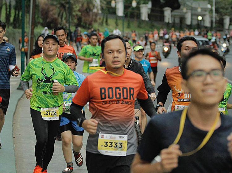 Antusias Warga Bogor di Sundown Marathon