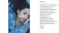 Foto Millendaru saat bangun tidur dengan riasan makeup yang membuatnya tampak seperti Ariel Tatum. Bahkan ada yang menyebutnya seperti Angelina Jolie. (Foto: Dok. Instagram/millencyrus)