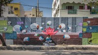 Mereka menjadikan kawasan Lodhi menjadi galeri jalanan. Tidak hanya Lodhi, mereka juga menghiasi  Shahpur Jat, Pasar Shankar, Inland Container Depot di Okhla, flyover kota dan stasiun metro (Dok. ST+ART INDIA FOUNDATION/ Facebook)