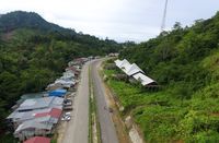 Jalan menuju Entikong.