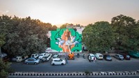 Lukisan ini berada di Lodhi Art District (Dok. ST+ART INDIA FOUNDATION/ Facebook)