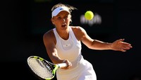 Wajah Caroline Wozniacki saat yang ikut monyong. Shaun Botterill/Getty Images.