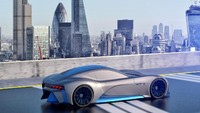 Fitur menarik lainnnya dari konsep ini adalah virtual reality cockpit. Pengemudi bisa memilih mode VR dan semua jendela mobil seakan menampilkan trek balap favorit pengemudi saat mobil aktif dalam mode otonom. Foto: Pool (Carsscoop)