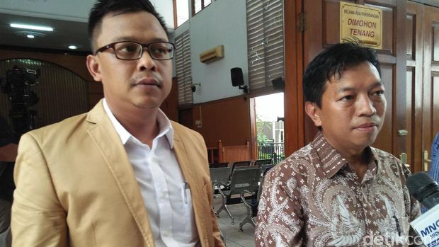 Pengacara Hary Tanoe di sidang praperadilan di PN Jaksel, Senin (10/7/2017)