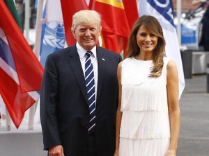 Foto: Selalu Fashionable, Gaya Melania Trump di KTT G20