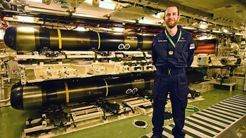 Salah satu misil yang dibawa HMS Vigilant. Foto: Getty Images