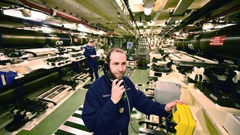 Senjata andalan kapal ini adalah rudal nuklir Trident. Foto: Getty Images