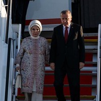 Emine Erdogan Ibu Negara Turki di Hamburg, Jerman (Photo by Morris MacMatzen/Getty Images)