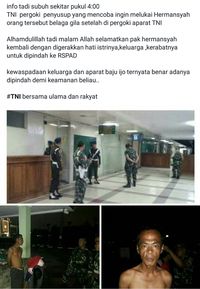 Postingan hoax di media sosial.