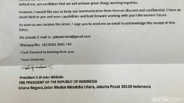 Istana: Waspada E-mail yang Mengatasnamakan Presiden Jokowi