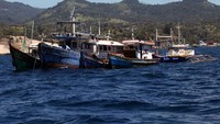 Maraknya praktik illegal fishing membuat stok ikan nasional mengalami penurunan drastis. Namun, tak lama berselang stok ikan nasional di tahun ini mencapai 12,5 juta ton dibandingkan di 2013 sebesar 6,5 juta ton. Rachman Haryanto/detikFoto.