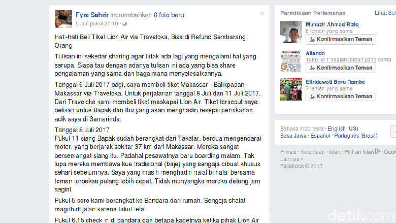 Lion Air Traveloka Cek Keluhan Viral Soal Refund Tiket Misterius