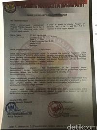 Pihak Istana Kepresidenan tak pernah mengeluarkan surat seperti ini