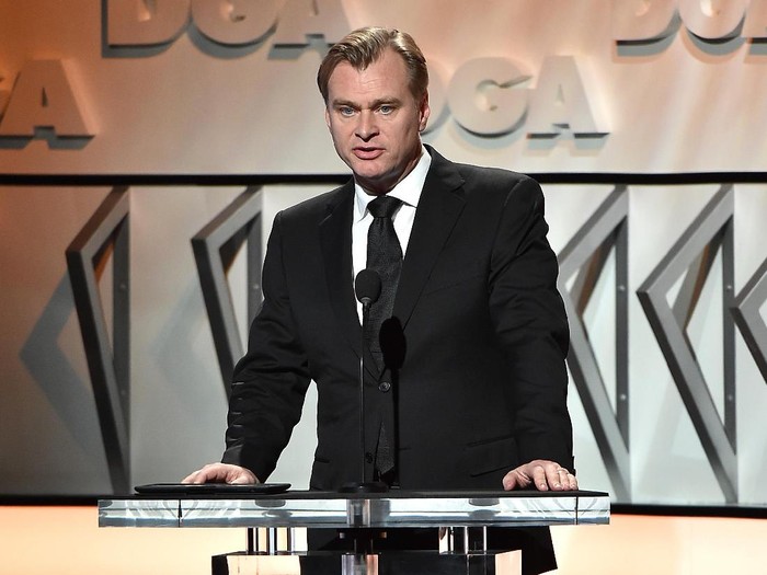 LONDON, ENGLAND - OCTOBER 09:  Christopher Nolan speaks at the LFF: Connects: Film - Reframing the Future of Film discussion at BFI Southbank on October 9, 2015 in London, England.  (Photo by Stuart C. Wilson/Getty Images for BFI)
