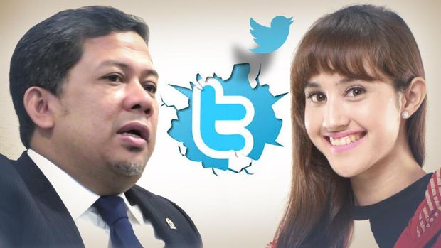 Ilustrasi Tsamara dan Fahri Hamzah