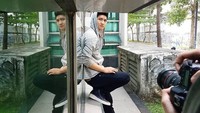Meski baru di dunia pesinetronan, Ia tidak merasa canggung untuk berakting di depan kamera. Dok. Instagram/aditya_zoni