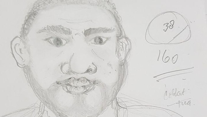 Ini Sketsa 3 Wajah Pelaku Pembacokan Ahli IT Hermansyah