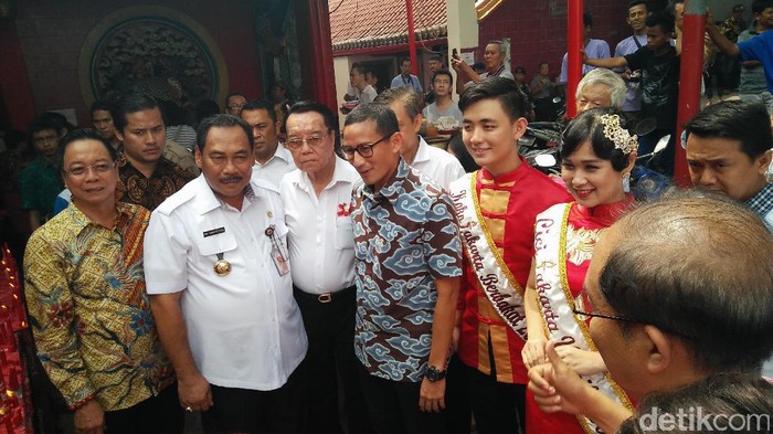 Hadiri Ultah Vihara Dharma Bakti, Ini Harapan Sandiaga