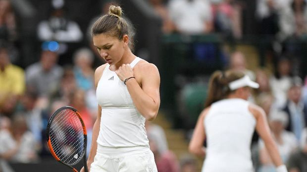 Simona Halep tersingkir dan gagal jadi petenis nomor 1 dunia.