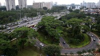 Jalan layang ini akan diresmikan 17 Agustus mendatang. Hasan Alhabshy/detikcom.