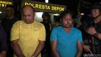 Laurens dan Edwin disergap Tim Jaguar Polresta Depok di Jl Raya Sawangan, Depok pada Rabu (12/7) pukul 01.00 WIB. Foto: Mei Amelia/ detikcom