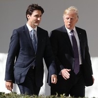 Justin Trudeau after a meeting at the White House on February 13, 2017 in Washington, DC. Later in the day the two leaders are scheduled to speak to the media at a news conference. (Photo by Mark Wilson/Getty Images)