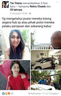 Ini Foto Ketua Arisan 'Mama Gaul' yang Disebar Korban di Medsos