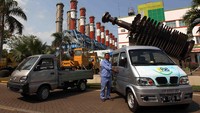 Mobil listrik yang digunakan oleh anak usaha PT Perusahaan Listrik Negara (Persero) yakni PT Pembangkitan Jawa-Bali (PJB) ini diproduksi oleh industri lokal di Wringinanom, Gresik. Pool/Agus Trimukti/Humas PLN.