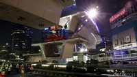 Pemasangan box girder. Rachman Haryanto/detikcom.