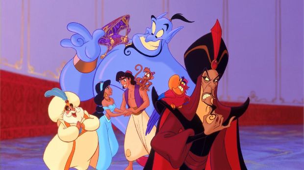 Kisah Aladdin sempat muncul versi animasi pada 1992.