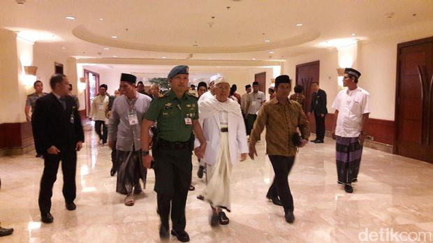 Presiden Jokowi menghadiri acara Halakah Nasional di Hotel Borobudur, Jakarta.