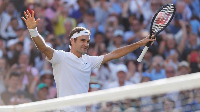 Federer ke Semifinal Usai Menang Straight Set atas Raonic