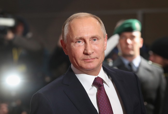 Presiden Rusia Vladimir Putin. Di usianya yang 63 tahun, Putin masih memiliki tubuh atletis dan kekar. Ia juga difavoritkan para wanita karena sorot mata yang meneduhkan. Foto: Getty Images